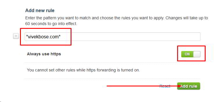 Cloud Flare Flexible SSL Option Step 3