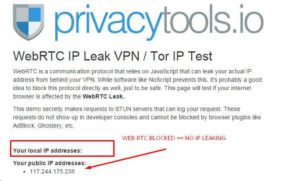 Disable WEB RTC LEAK in BROWSER