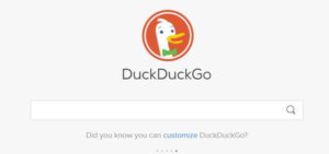 Duck Duck go Anonymous Search