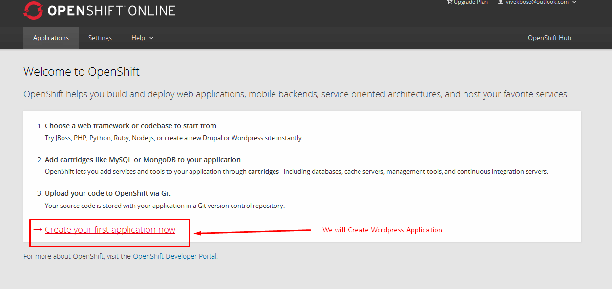 How to Start Your Own Website on Cloud Hosting For Free on Openshift Online by REDHAT Cloud without Credit Card